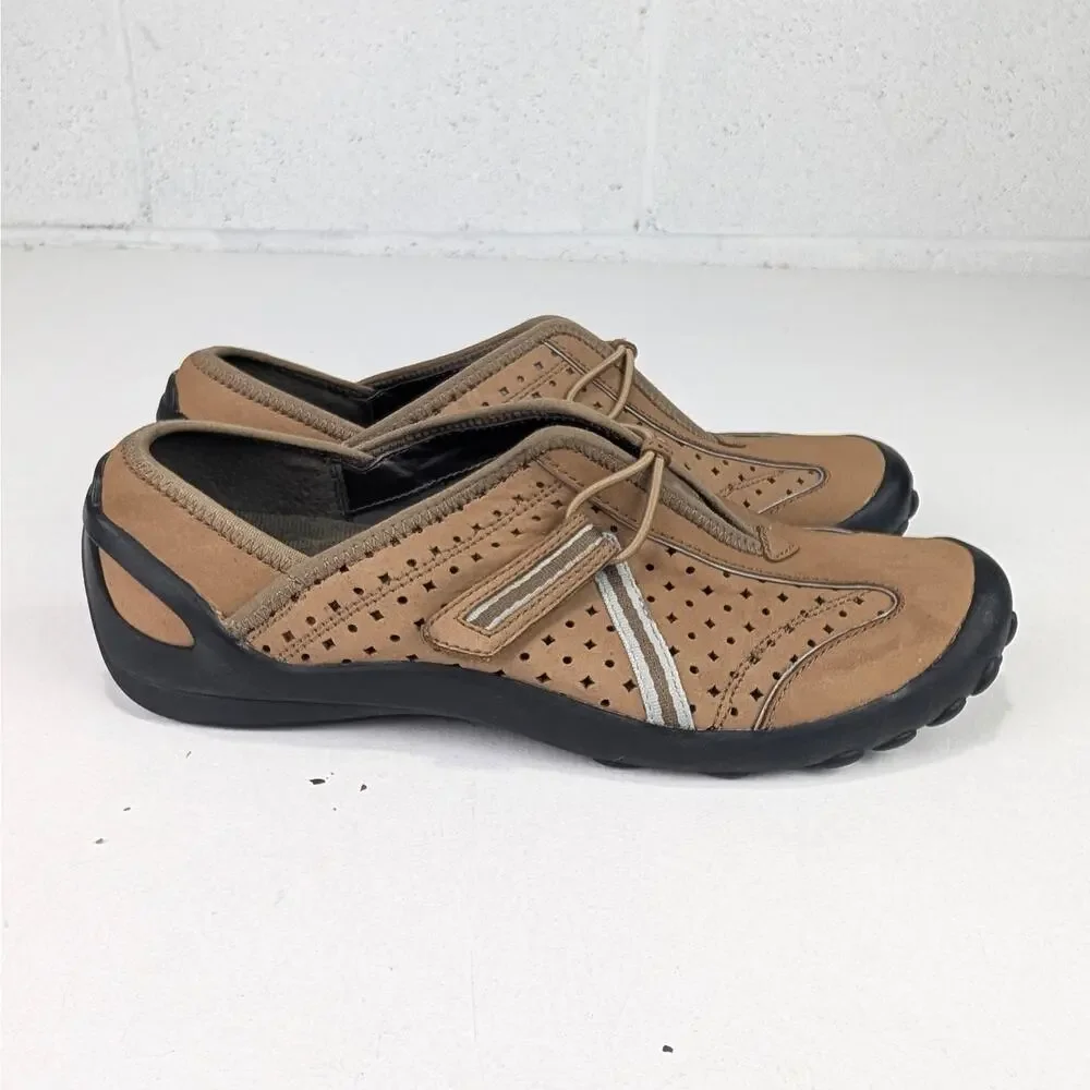 Clarks Women's 9 Privo Tequini Slip-On Sneaker - Brown - Picture 1 of 7